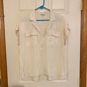 Rose & Olive Cream Short Sleeve Blouse